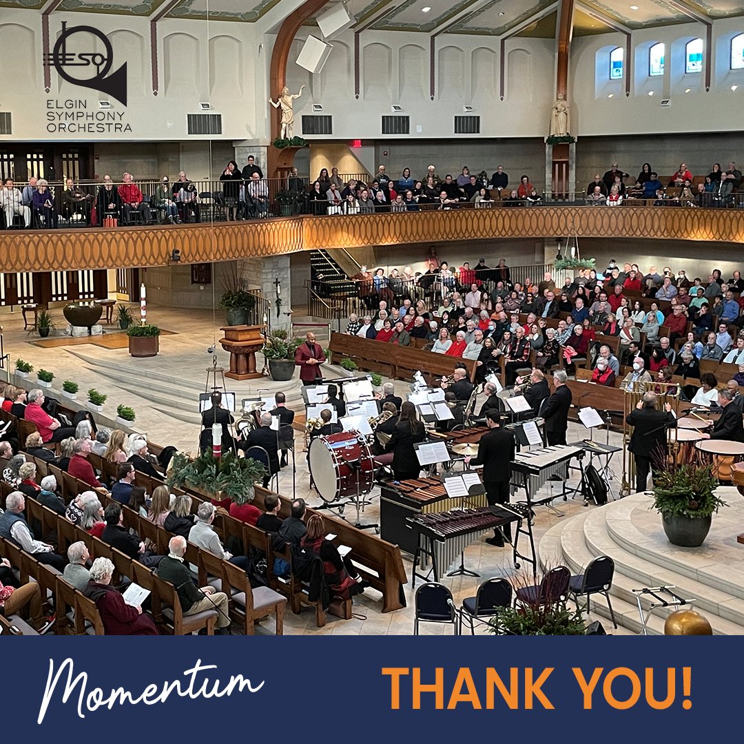 That's a wrap on ESO's Holiday Brass Spectacular!

A special thanks to the Francis J. and Patricia A. Houlihan Foundation for helping make this event free to the public, as well as the beautiful St. Anne Catholic Community, Barrington for hosting us.