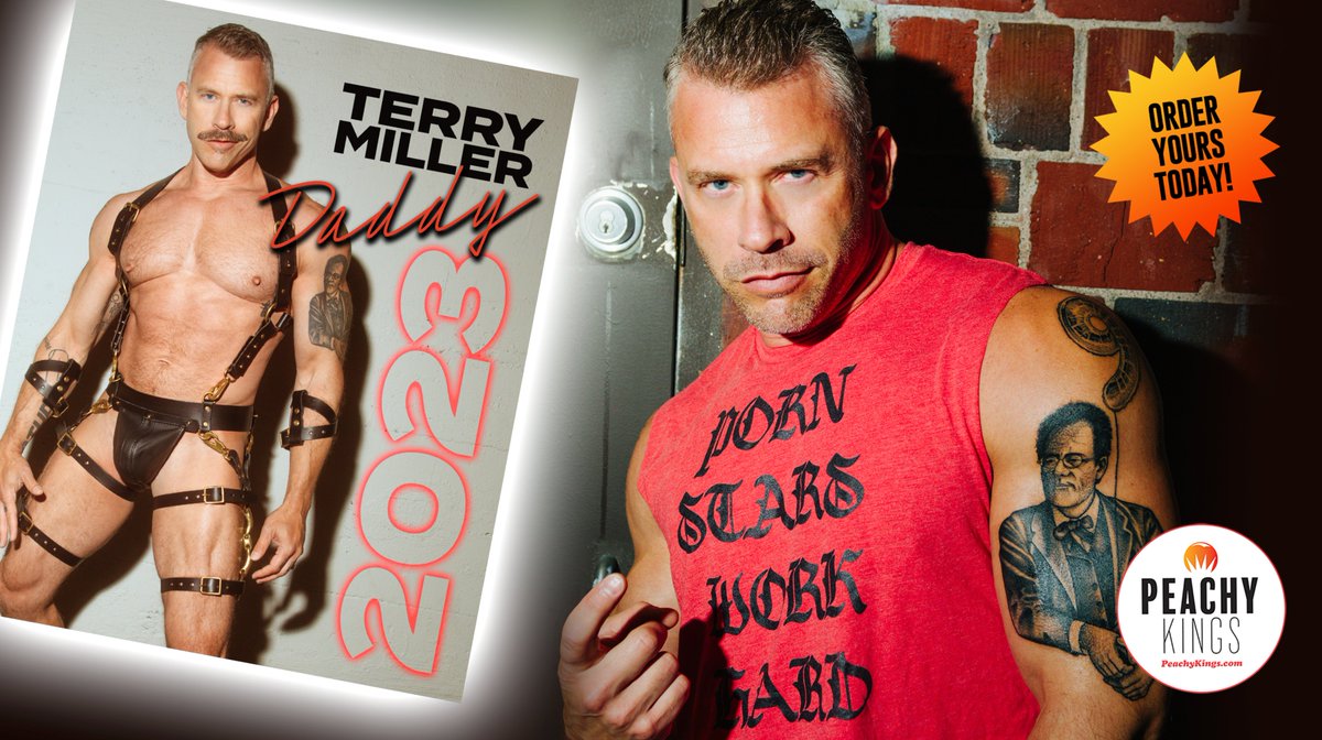 PeachyKingsShop's tweet photo. Only a month until 2023! So grab your Terry Miller (
@fakedanshusband) 2023 calendars now!! Quantities are running low so hurry hurry! https://t.co/jvQlNGiMTT
#gayleather #gaykink #leathermen #TerryMiller https://t.co/3jdoesfkmm