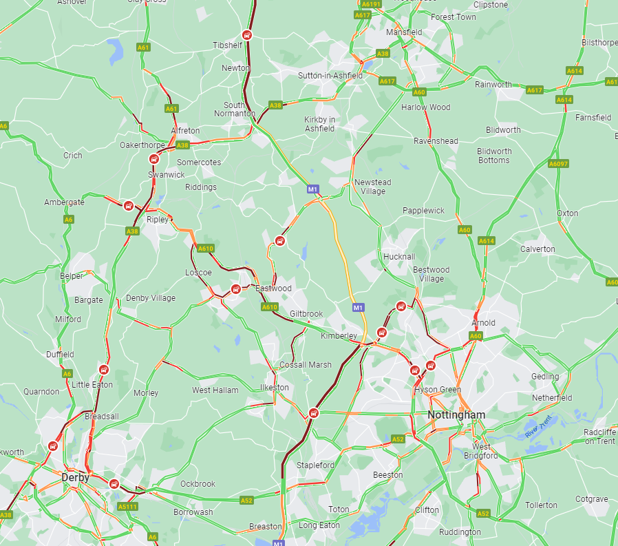 trentbartonland's tweet photo. UPDATE: 6:20pm 05/12/22
Due to the ongoing closure of the M1 we're currently seeing delays as follows across our network:
#rainbowone - 75 mins
#H1 - 60 mins
#ilkestonflyer โ 55 mins
#two - 40 mins
#the34 โ 70 mins
#the32 - 35 mins
#my15 - 20 mins https://t.co/zfYidhyVgN