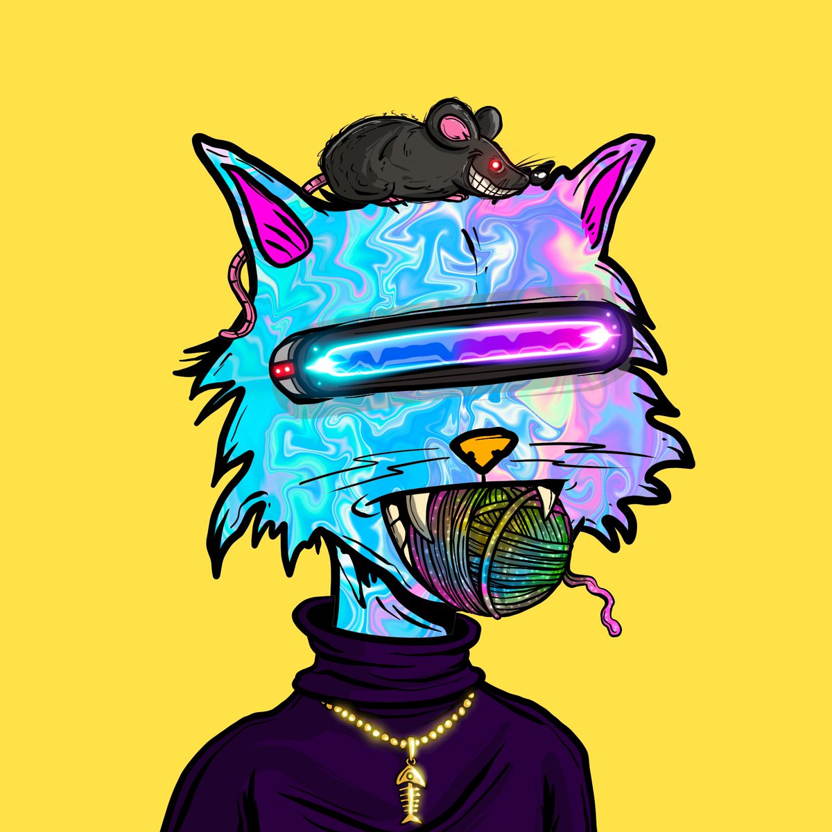 Angel_PerezArt's tweet photo. @SoFloBellaDonna @Jarritos @LordTrivia @SkaleAlex @IceManCRYPTOS @cityapez @Ugonzo_art #rank75 #psychokitties https://t.co/RHSQ87fZ27