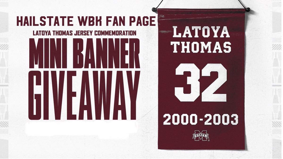 You asked for it, and here IT is!!!!!!!!!!                               
Want a chance to win a Latoya Thomas mini banner?  
Simple, Retweet this post and follow the Fan page! 

1, 2, 3….GO!  Winner will be announced Saturday!
#HailState #MississippiMade 🐐
