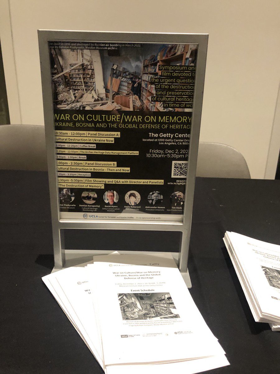 The photo from the Maidan Museum's, taken during the expedition of the HERI to the Chernihiv region, is now the cover of the International Symposium 'War on Culture/War on Memory: Ukraine, Bosnia, and the Global Defense of Heritage,' dedicated to the topics of war and culture.