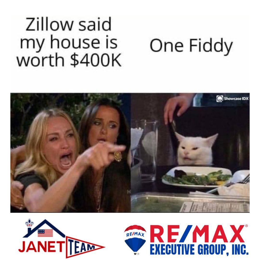 JanetTeam2's tweet photo. Seriously though what you want to get and what your home is truly worth can be explained by recent homes sold in your area, plus with the expertise of a professional Janet Team realtor
#buywithjanetteam #sellwithjanetteam #investwithjanetteam #JustCallJanet
#ReMaxExecutiveGroup https://t.co/ri8b5Ezvpw