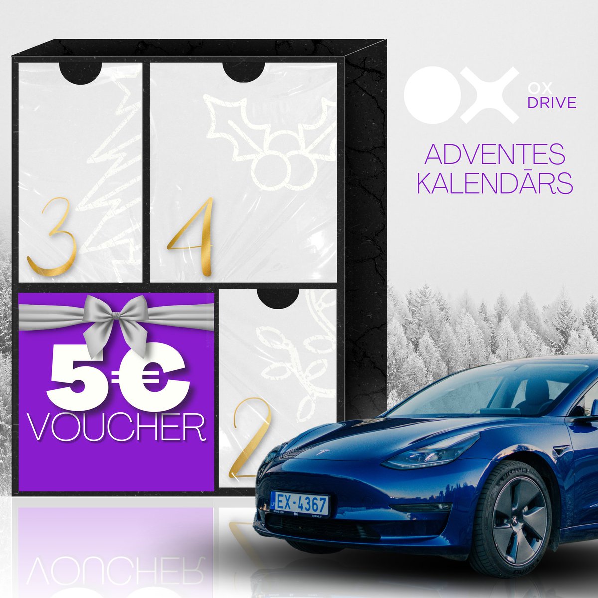 Mēs sākam gaidīt Ziemassvētkus!🎄Tādēļ, no šodienas, katru nedēļu līdz pat Ziemassētkiem mēs sarūpēsim jums pa kādai dāvaniņai🎁

Šonedēļ tas ir 5€ atlaižu kods “ADVENTE”!
Kods derīgs līdz 11.12.2022 &amp; tad ir jāievada aplikācijā zem "Promotions" :)