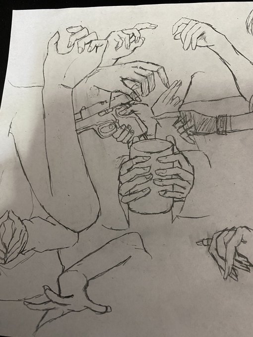 手描いて遊んでた 