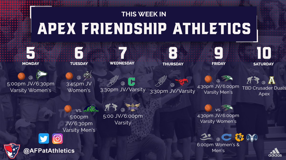 AFHS_PAC's tweet photo. Grab those AFPAC All Sport passes and come out and support your AFHS student athletes at their home games! Check out this weeks schedule and the themes for the basketball games. Still need passes? Grab them at GoFan: https://t.co/6c0oHdQOdv #GoPats #PatsFam https://t.co/O2VnpNFiWV