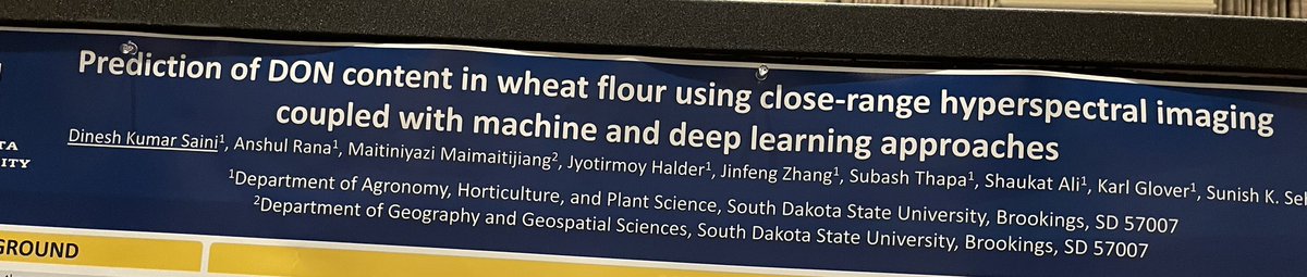 Graduate students and post docs #TeamWheat presenting at <a href="/USWBSI/">USWBSI</a>. Come check out! <a href="/wheatsd/">SD Wheat </a> <a href="/SDState/">South Dakota State University</a>