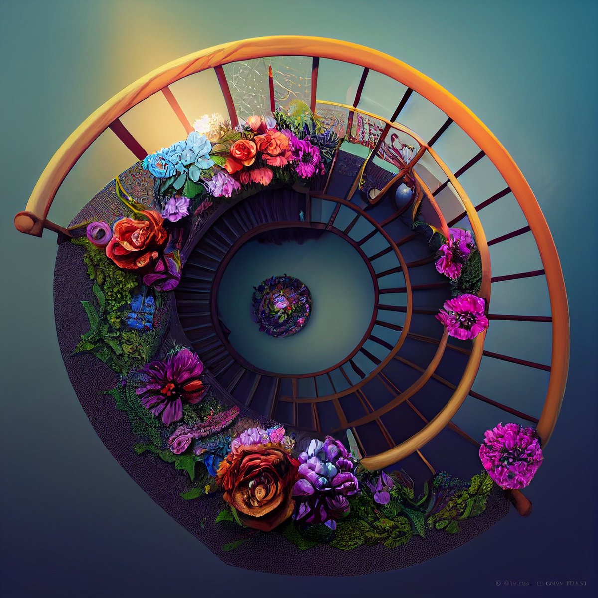 alayna_sta's tweet photo. Some pretty floral stairways~
#aiart #AIArtwork #flowers https://t.co/8Q7wypd5bP