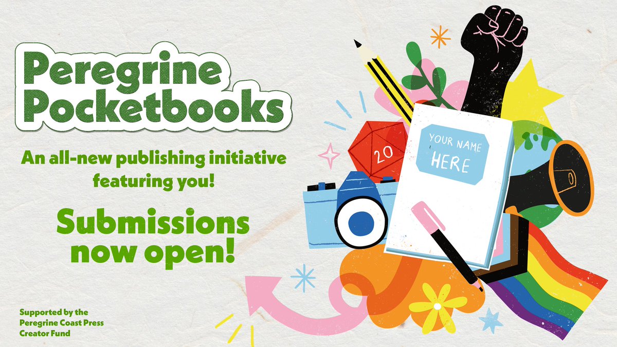📢Call for Submissions📢

Announcing Peregrine Pocketbooks! - An all new publishing initiative featuring you🫵 

Love writing about films, books, games, or TV shows? Now's your chance to get published 👇

peregrinecoast.press/peregrine-pock…