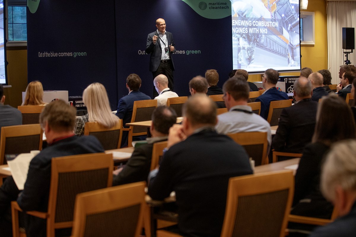 wartsilacorp's tweet photo. #ChasingZero: Last week, key global #maritime industry players set a new pace for the #green transition at @NCEMCT annual conference in #Norway. 

Discover more here:  https://t.co/IyB9fB0V74

#decarbonisation #CleanTech #FutureFuels https://t.co/Es9sduEcsI