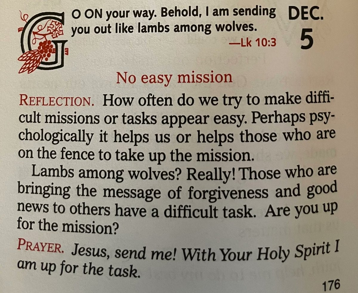 NolanOwenLS's tweet photo. ๐#DawgsInChrist - Daily Reflection #120
This weekโs intention: The youth progress with desire and hope in life, that they grow with enthusiasm and courage for God.
#GodCreator #ChristRedeemer #SpiritSanctifier #ChooseJoy #BeThankful #WorkLikeJoseph #NolansLongSnapping #DawgDen https://t.co/7cCKub0LDB