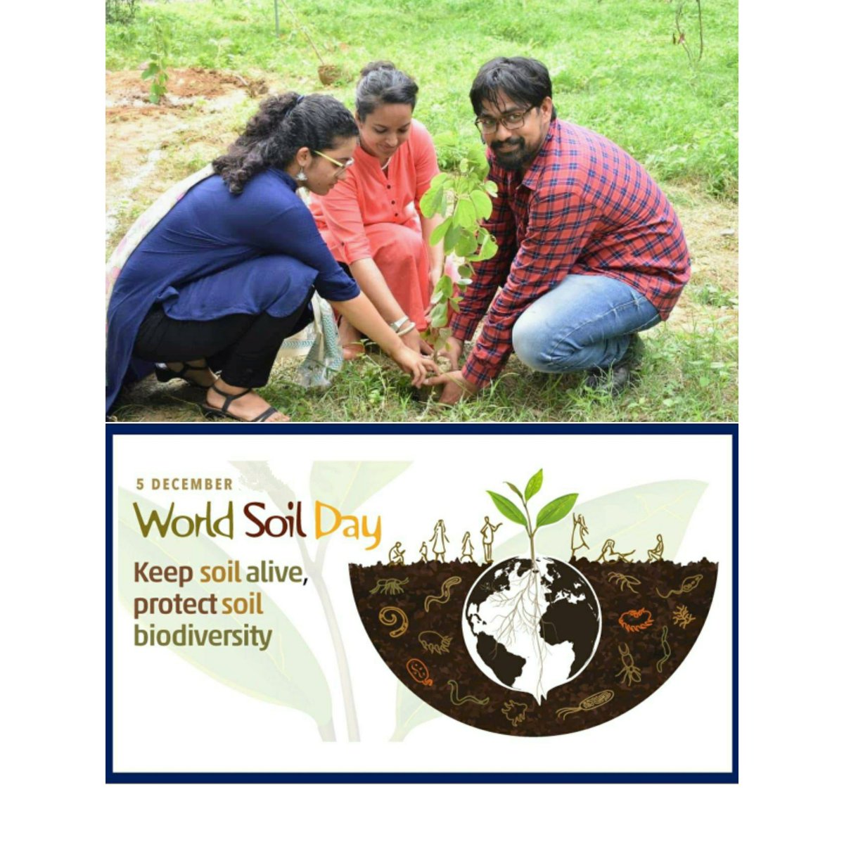 Celebrating #WorldSoilsDay in #Ayodhya spreading the message of #environment #conservation across the district through #treeplantation and awareness programmes. @FAO @UNinIndia