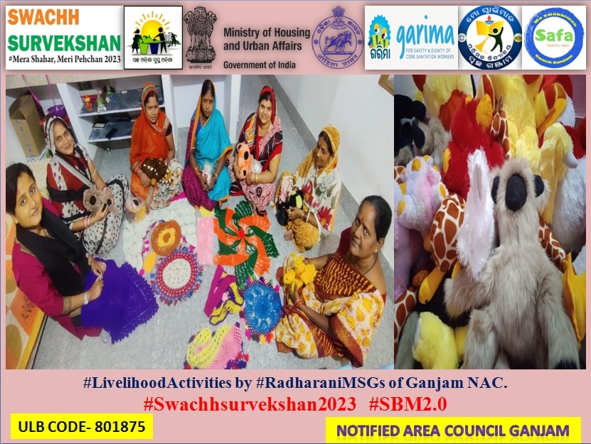NAC_Ganjam's tweet photo. #LivelihoodActivities by #RadharaniMSGs of @NAC_Ganjam.
#Swachhsurvekshan2023 #SBM2
@HUDDeptOdisha @MoHUA_India @sbmodisha @DUDA_Ganjam @SwachSurvekshan @SwachhBharatGov @Livelihood
@Abinash42461701 https://t.co/HXAfcnI8EE