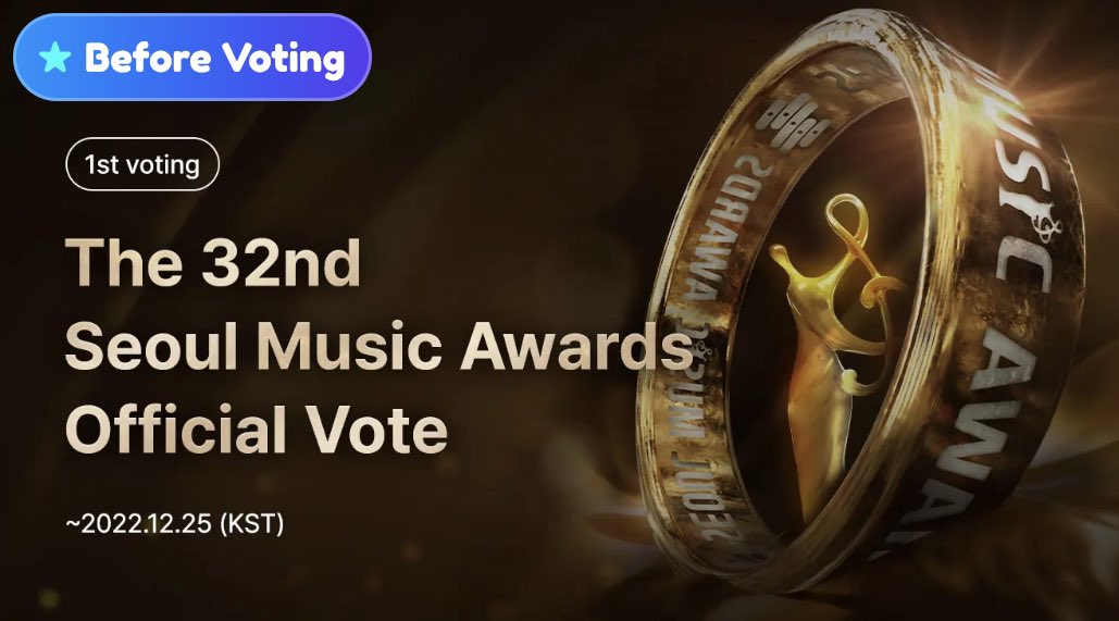 #REDVELVET (NOMINEES for 32nd Seoul Music Awards)
🏆 (Main Award – Bonsang)
🏆 (Popularity Award)
🏆 (K-Wave Special Award)

Voting took place in 6:30p.m in December 6, 2022 and ended in December 25, 2022 at 3:00p.m

#Vote2022 #SeoulMusicAwards 
#RedVelvet #FeelMyRhythm