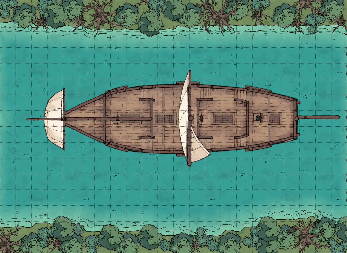 PenandPaperPod's tweet photo. In need of some maps for your #ttrpg sessions #ttrpgfamily. Well, check out some of our #Revon Campain #dndmaps #maps from The Pen &amp; Paper Pod. See them used live every Wednesday at 630 pm est on the PPP. https://t.co/huSLPp8wfb 
Blackwater barge encounter map https://t.co/rNhrCnIfnO
