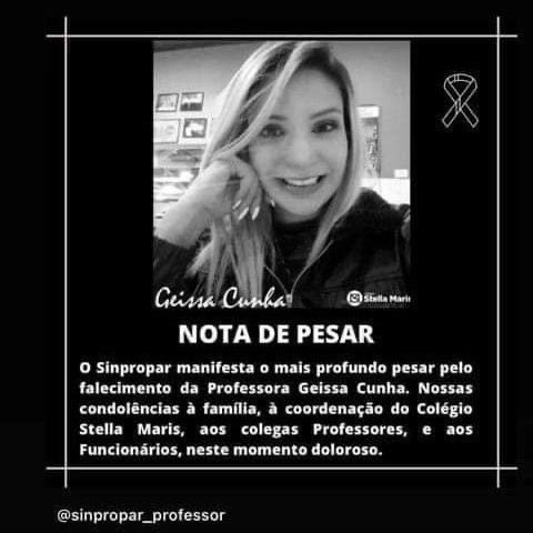 Marta25709491's tweet image. Faleceu após ser agredida por um pai de aluno. Paraná
