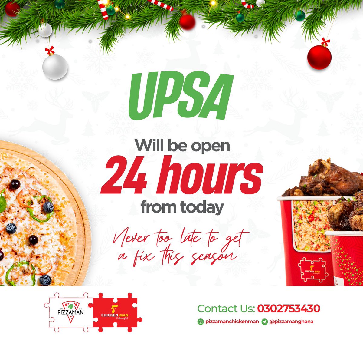 PizzamanChickenMan🍕 on Twitter "Serving you Hot Meals for 24 Hours 😇"