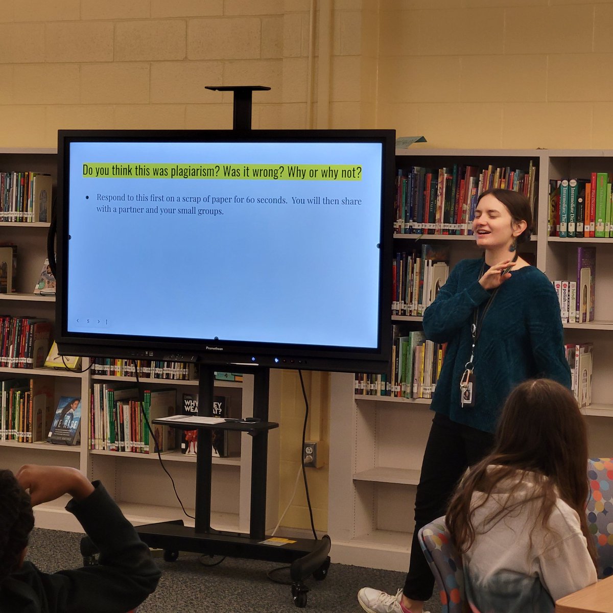 Kimberly Perez (@koalasrule1) on Twitter photo Day 2: plagiarism lesson!! Students learned why this is such an important concept in research. Students listened to two famous songs (can you guess which ones?) and discussed their point of view on the issue.
<a href="/eastcarymiddle/">East Cary Magnet Middle School</a>
<a href="/librarianac/">Anna-Claire Bousquet</a>
<a href="/Watermans_World/">Ms.Waterman (She/Her)</a> Day 2: plagiarism lesson!! Students learned why this is such an important concept in research. Students listened to two famous songs (can you guess which ones?) and discussed their point of view on the issue.
<a href="/eastcarymiddle/">East Cary Magnet Middle School</a>
<a href="/librarianac/">Anna-Claire Bousquet</a>
<a href="/Watermans_World/">Ms.Waterman (She/Her)</a>