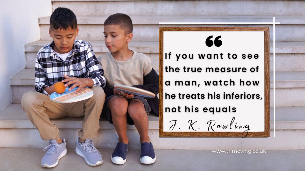 trimoving's tweet photo. Quote of the Day:“If you want to see the true measure of a man,watch how he treats his inferiors,not his equals.”-J. K. Rowling @jk_rowling

-->follow me at @trimoving for positive outlooks on everyday life

#quote #mentalhealth #motivation #confidence #measureofaman #jkrowling https://t.co/QViam2AOSm