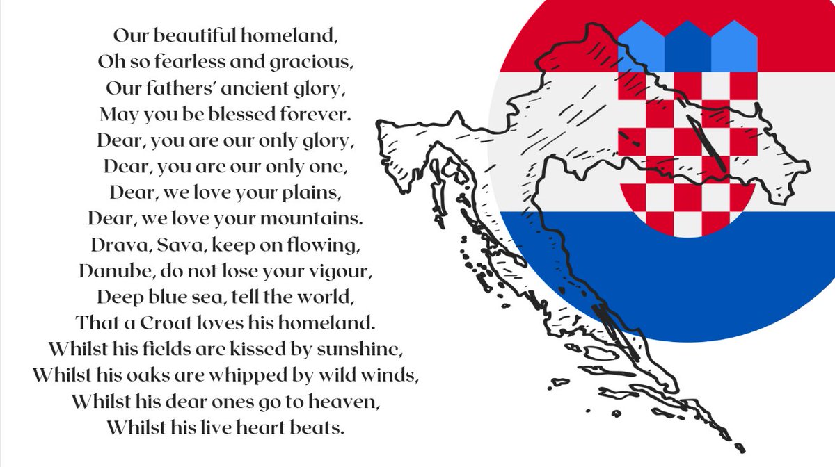 Croatia’s national anthem sings of a deep love for the natural land and the country’s beauty and glory. The lyrics were first published in 1835 under the title 'Hrvatska Domovina' - 'Croatian Homeland'.

#JPNHRV | #HRVJPN | #FIFAWorldCup  | #Qatar2022  | #JPN  | #HRV