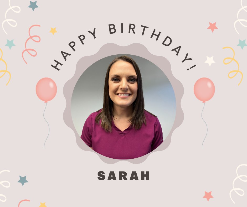 CapitalFeet's tweet photo. Help us wish a very Happy Birthday to one of our superstar medical assistants, Sarah! https://t.co/qOtLS3bJU5