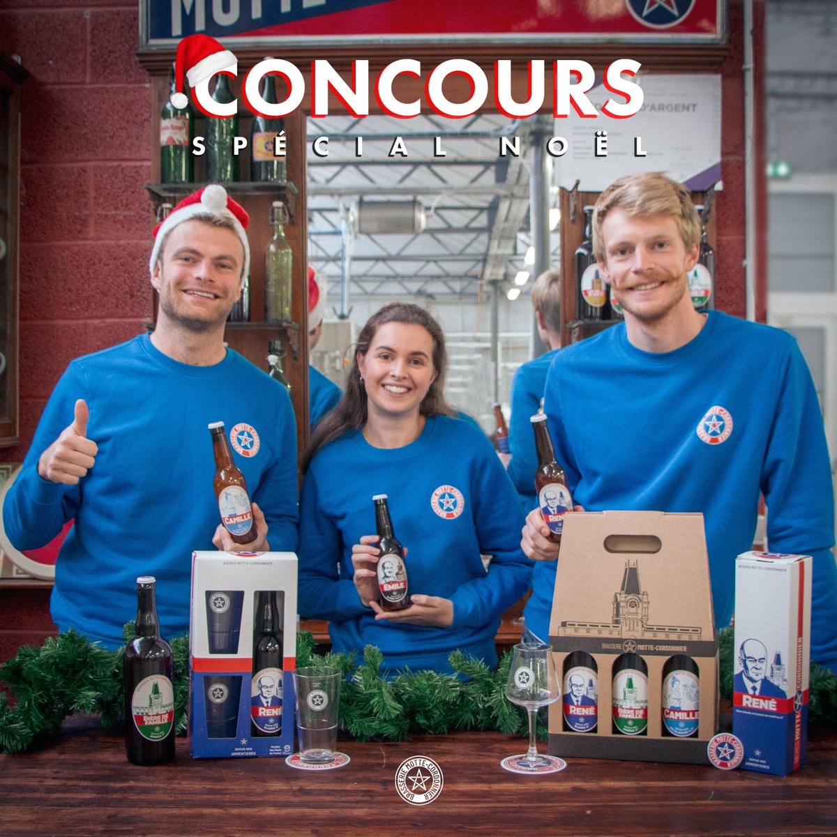 [CONCOURS DE NOËL] 🎅🍺

A GAGNER 👉 Un Tripack Motte-Cordonnier, une bière 75cl au choix, un verre à pied 25cl, un décapsuleur et un pull Motte-Cordonnier. 😲

Pour participer 👉facebook.com/photo?fbid=611…

#concours #noël #biere