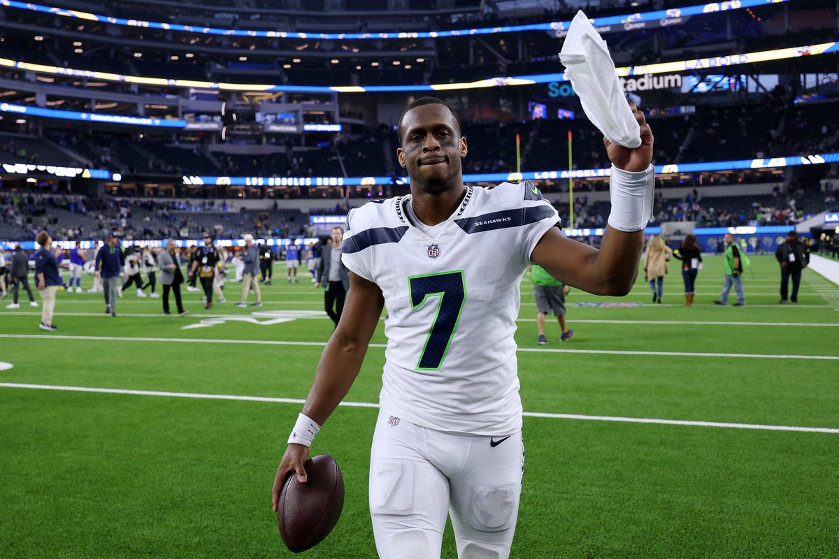 NFLonCBS's tweet photo. Geno Smith this season

                                                              Rank
Games w/ multiple Pass TD    10      1st
Games w/ 100 Pass Rating       9      1st
Games w/ 70%+ comp pct        8      1st

Simply incredible @GenoSmith3 @Seahawks https://t.co/E7e1SDeNvo