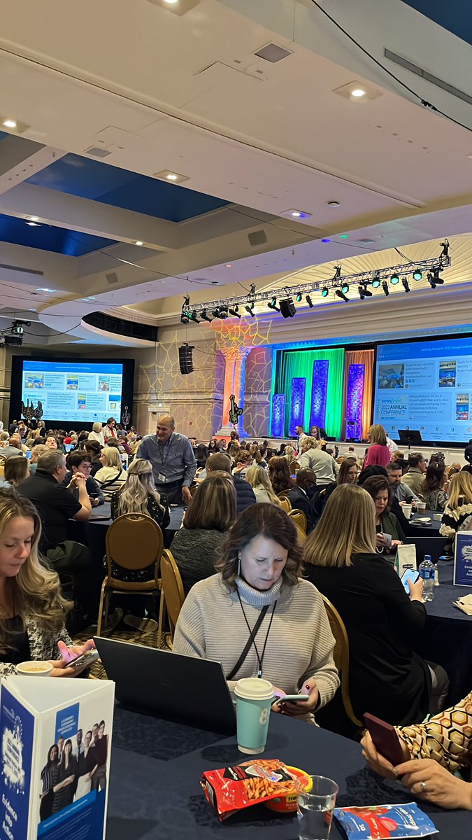 Humbling and exciting to sit in a room with this many passionate educators (small section of the room). #LearnFwd22 #GrowingLearnersAndLeaders