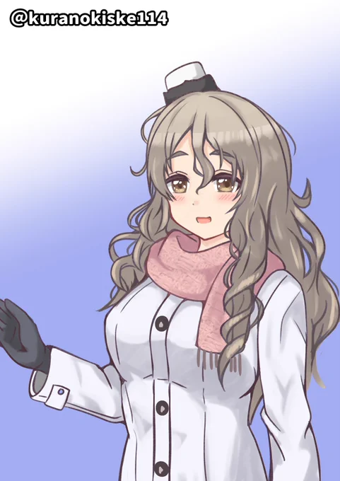 ポーラ、今日は「まだ」飲んでませんよ～(+15min)#艦これ版深夜の真剣お絵描き60分一本勝負#艦これ版真剣お絵描き60分一本勝負_20221205 