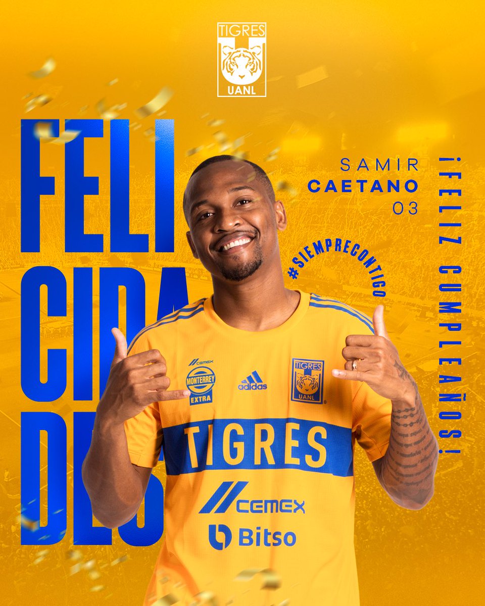TigresOficial's tweet photo. 🤙🏼🇧🇷🤙🏼 ¡Que los cumplas feliz, Samir! 🎂 ¿Ya felicitaron a nuestra 'Muralla Brasileña'? https://t.co/mKOcE4gEOs