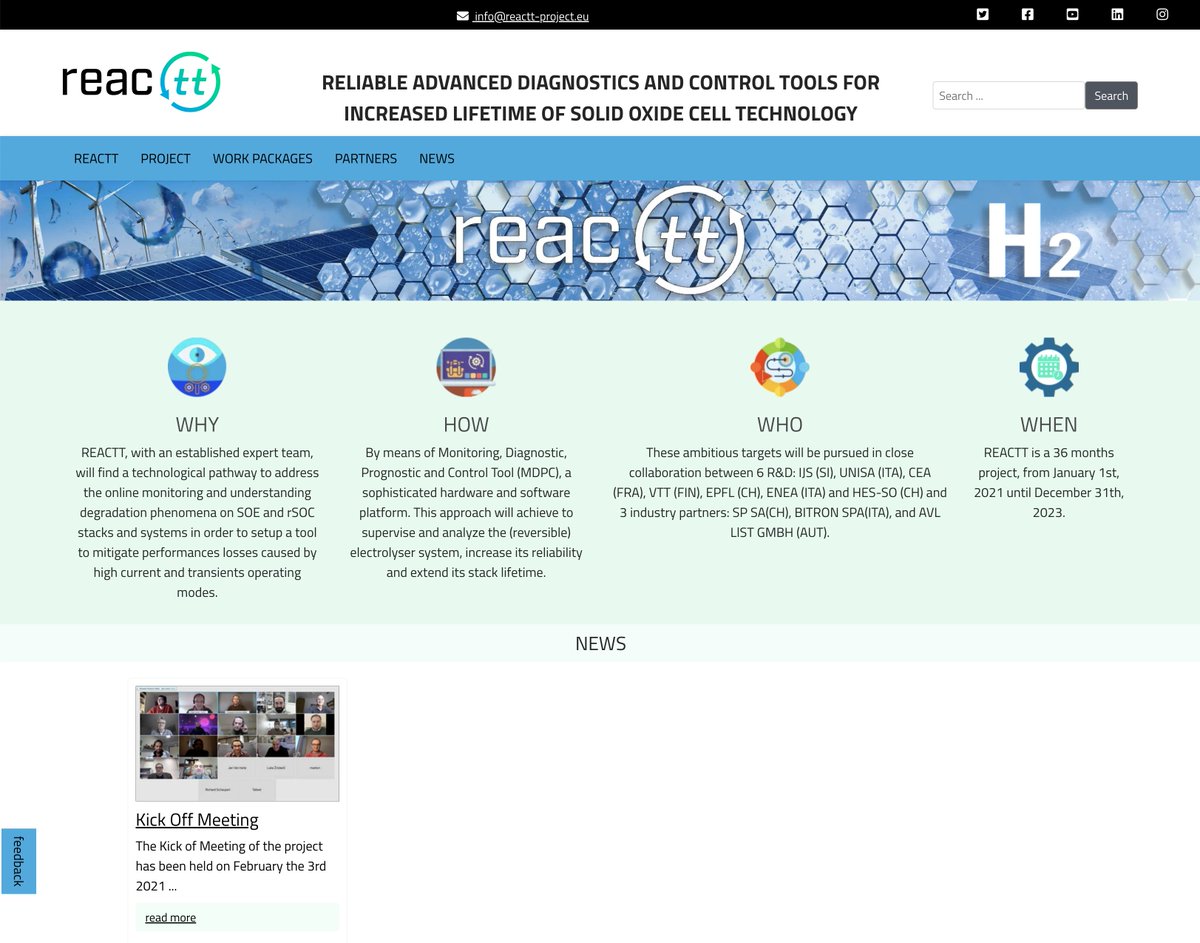 Would you like to know more about #REACTT project?
Please visit our website reactt-project.eu
#hydrogen #h2 #fuelcell #research #innovation  <a href="/CleanHydrogenEU/">Clean Hydrogen Partnership</a>