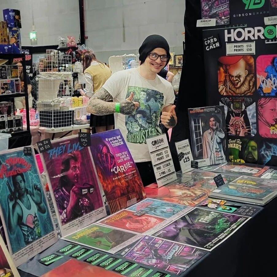 I’am professional illustrator/graphic designer currently based in the Wirral. My passion is creating art and prints showcasing my love for Horror movies, 80’s/90’s b-movie/ trash cinema and monsters.