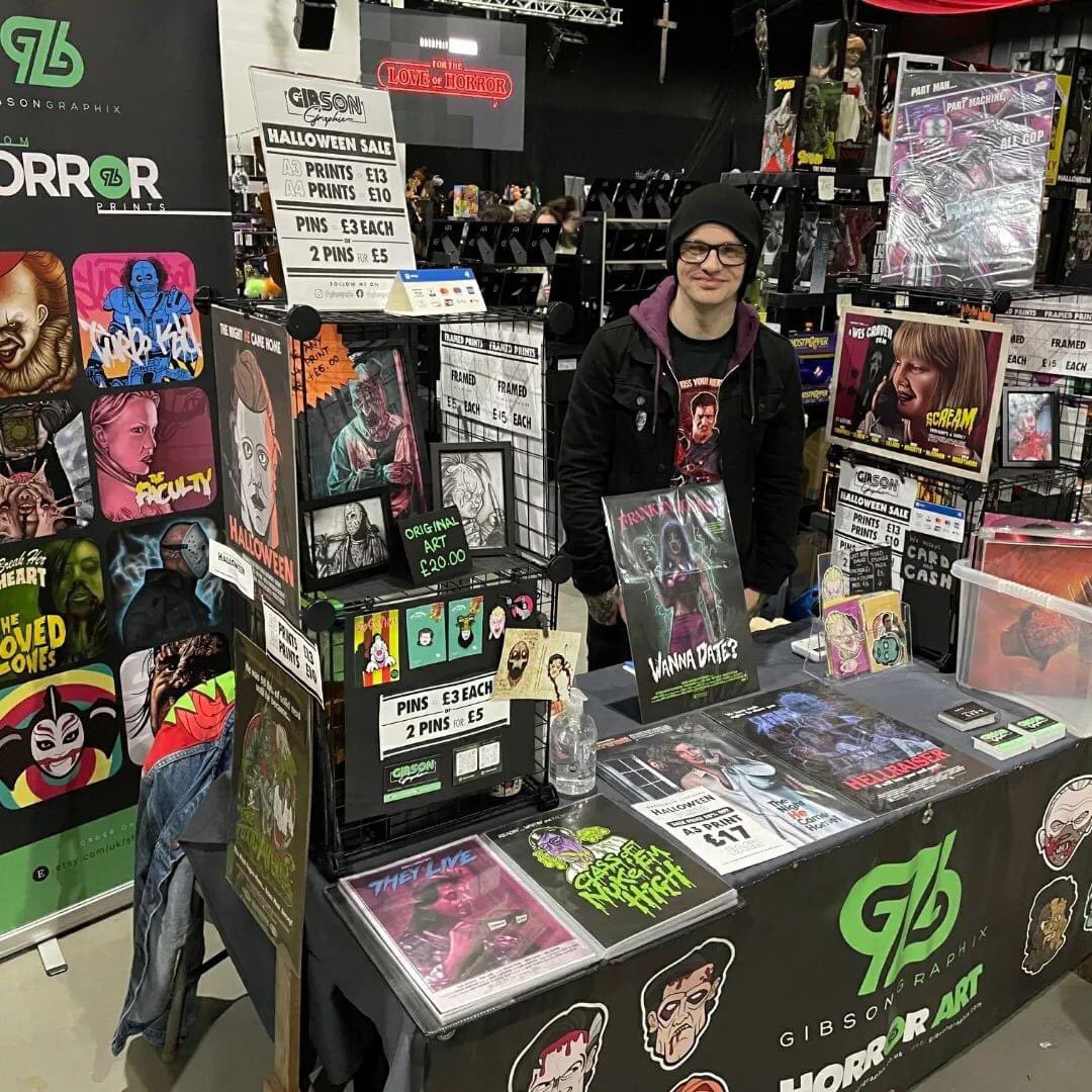 LivHorrorClub's tweet photo. I’am professional illustrator/graphic designer currently based in the Wirral. My passion is creating art and prints showcasing my love for Horror movies, 80’s/90’s b-movie/ trash cinema and monsters. https://t.co/oqaktTU6Hp