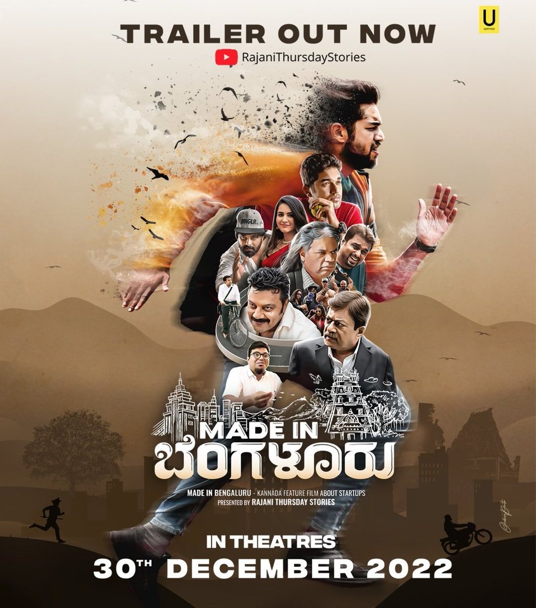 filmycorner9's tweet photo. Made in Bengaluru Movie Trailer Out now on Rajani Thursday Stories YouTube Channel.

https://t.co/fTjWg6sAmx

#MIB #madeinbengaluru @MadeinBengaluru @madhusudhan_gov @pradeepksastry @pk_ashwin @balakrishna1812 #MIB #madeinbengaluru #kannada #kannadasongs https://t.co/jc3GS5OR8Q