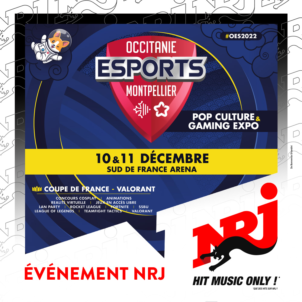 J-5 avant le retour de <a href="/OccitanieEsport/">Occitanie Esports Montpellier #OES2022</a> #Montpellier avec #NRJ, 2 jours de compétitions et d’animations autour du jeu vidéo et de la pop culture.
📻 Ecoutez #NRJ et gagnez vos invitations !
#OES22
1/3