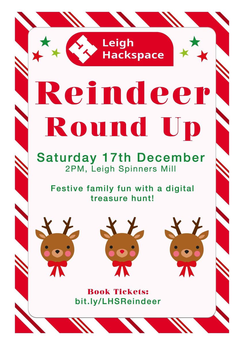 Festive family fun at our Reindeer Round Up digital treasure hunt!
Can your team find all Santa’s reindeer hiding in the mill? Join us on Saturday 17 December to find out! Tickets available via bit.ly/LHSReindeer