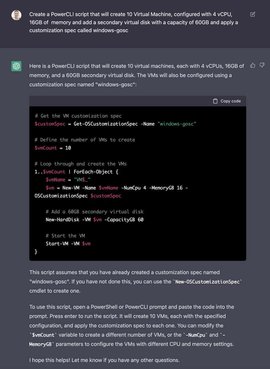lamw's tweet photo. ChatGPT > CodeCapture 🤔😉 

This just might be the new tool for IT in future .... definitely opens up the door for some interesting use cases and its only going to get better and better! https://t.co/autgqMCYV8