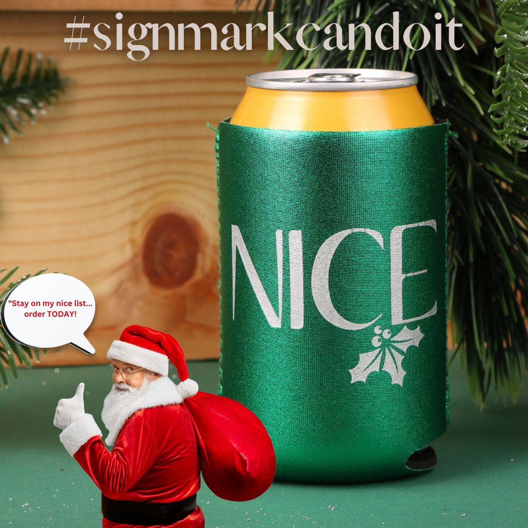 SignmarkM's tweet image. Stay on the NICE LIST! Order today!  601-932-6699
#signmarkcandoit