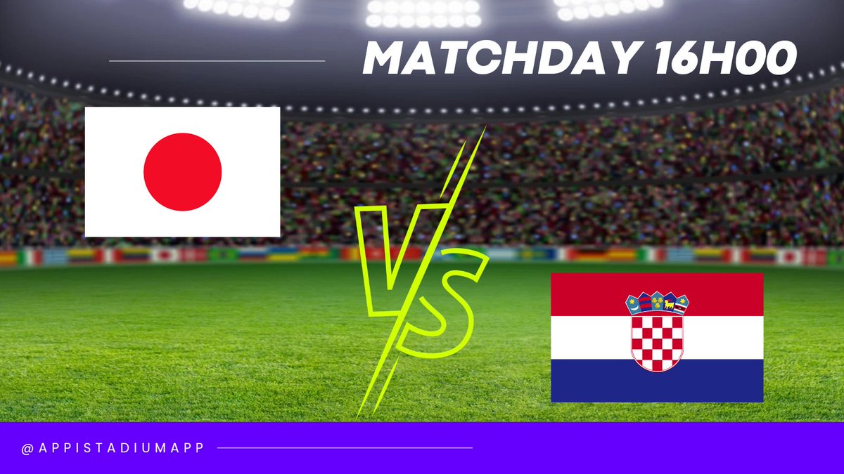 AppistadiumApp's tweet photo. Matchday ⚽
#FIFAWorldCupQatar2022 #WorldCup2022 #JapanvsCroatia #Japan #bluelock #bluelockproject #Croatia #AppiStadium https://t.co/iPUgci65Qs
