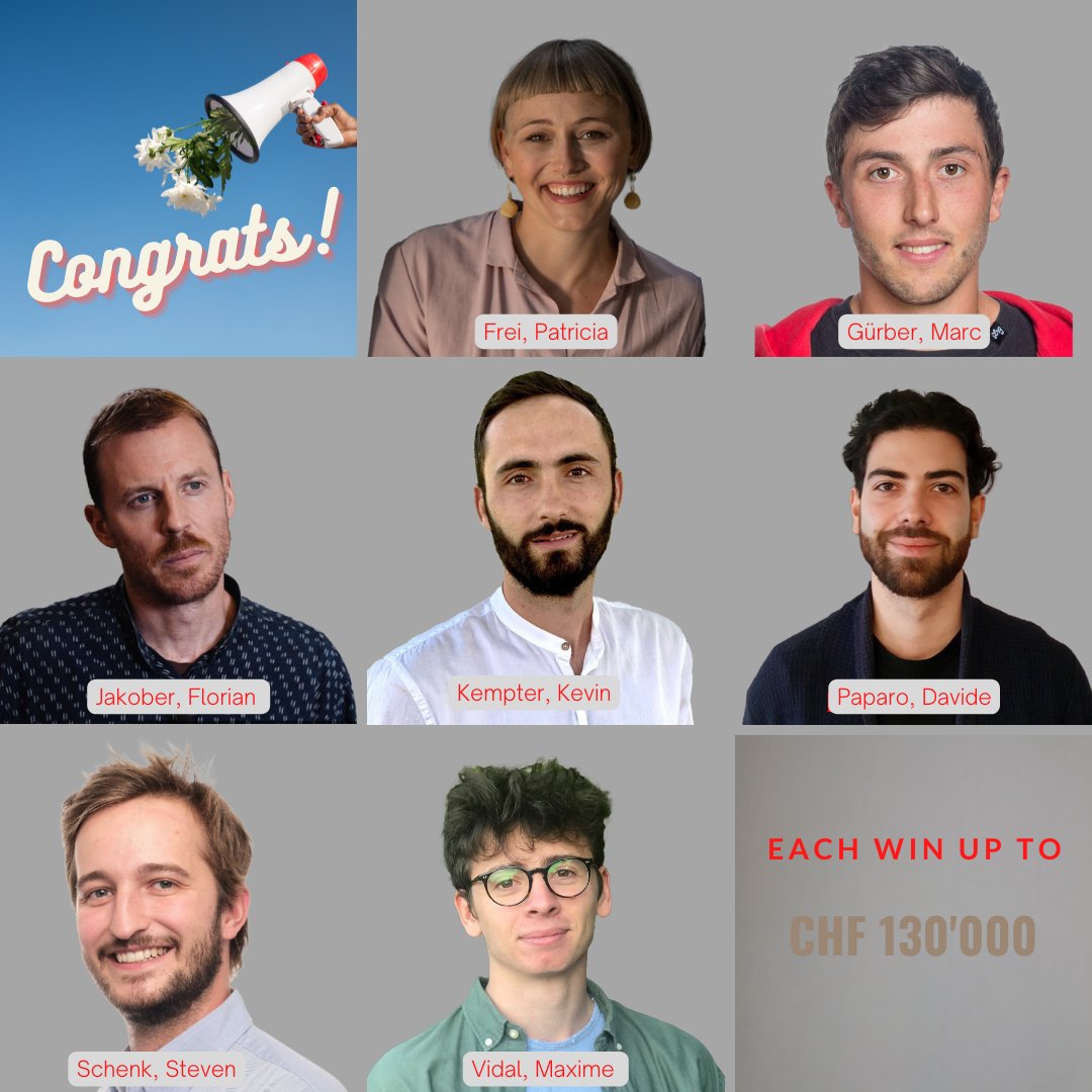 🏆 We are excited to introduce the 7 new Proof of Concept fellows who responded to the special call for Bachelor's or Master's graduates and convinced the panel with their research results! 👏
BRIDGE: a joint programme by @Innosuisse and <a href="/snf_ch/">Schweizerischer Nationalfonds (SNF)</a>. #BridgePoC