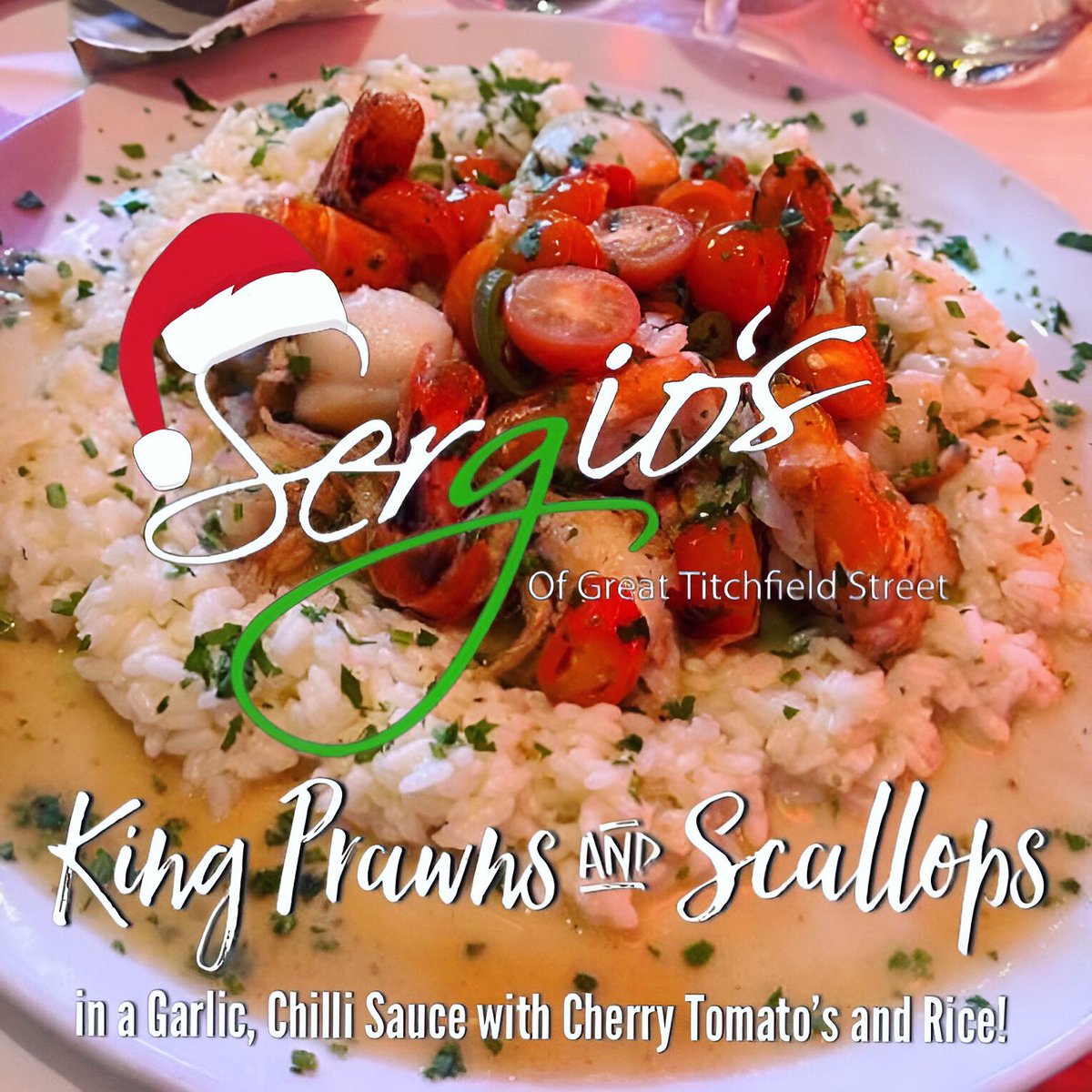 SergiosW1's tweet photo. Todays Chefs Special…

King Prawns and Scallops in garlic, chilli and cherry tomatoes with rice. Delicious!

#toprated #italian #italianrestaurant #fitzrovia #london 

#londondining #diningout #businesslunch #celebratorydinner #partytime #christmas #christmasparty #officeparty https://t.co/4vY2ZkCjMq