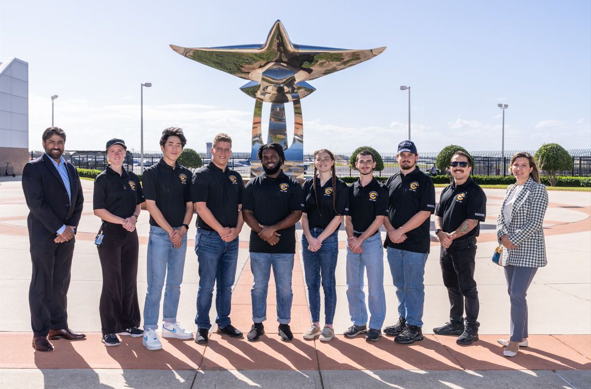 Airbus representatives David Pappy, Head of Fleet &amp; Engineering North America and Ilda Rubio Gracia, Fleet Program Manager visited the ERAU Airbus Legacy AMC Team on Thursday, December 1st. Wishing good luck to the team at MRO Americas in April 2023!! 🦅