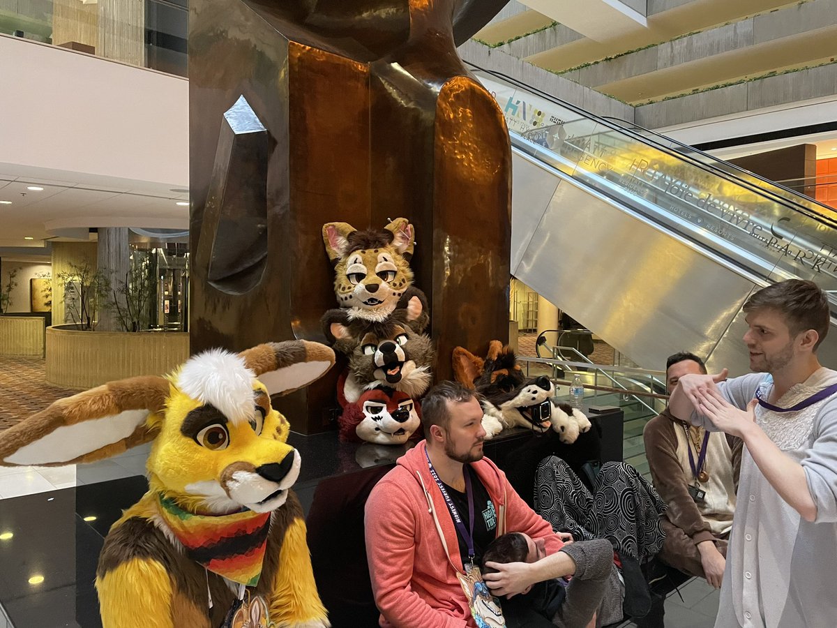The final stand crew
<a href="/clempty/">clem</a> <a href="/theDidacticWolf/">Didact 🔜 FC</a> <a href="/BuckWithKey/">Key</a> <a href="/RuskColf/">Rusk</a> @Flash_otter and Tell (whom i cant find their twitter)
#furfest2022