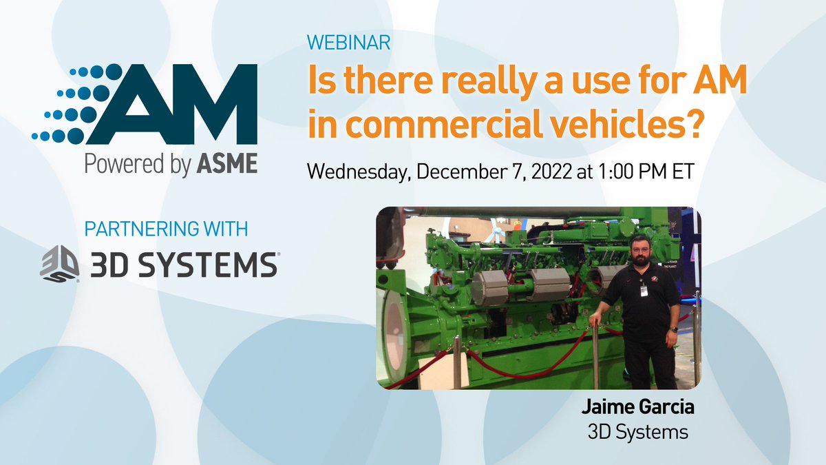 Truck, bus, &amp; rail applications of #additivemanufacturing differ from #automotive with lower production volumes, higher part complexity, longer life spans, &amp; more. Explore what this means for #3Dprinting in commercial transportation: bit.ly/AMcomtransport