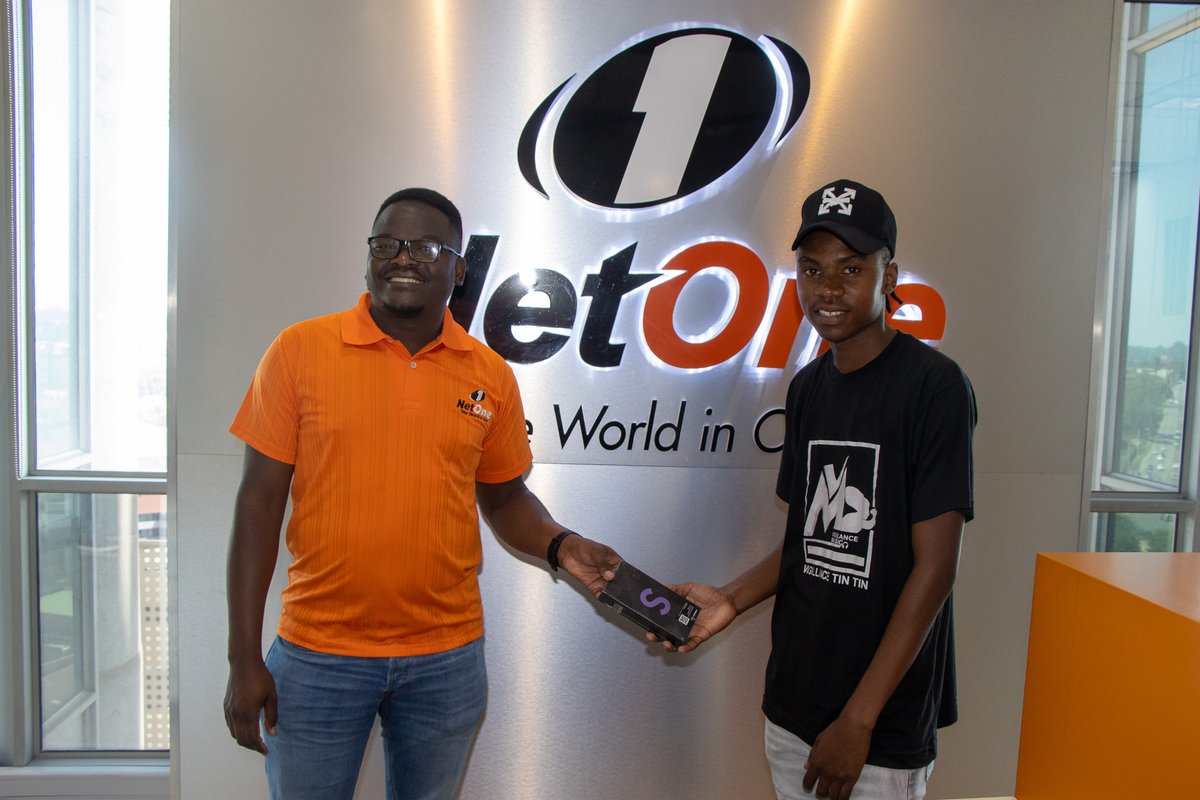 NetOneCellular's tweet photo. V11s - Samsung S22 November winner in photos. Congratulations, we canโt wait to see who wins the December smartphone same model on the TikTok Competition coming up. #FollowNetOneAndWin https://t.co/PYWzBVNEkp