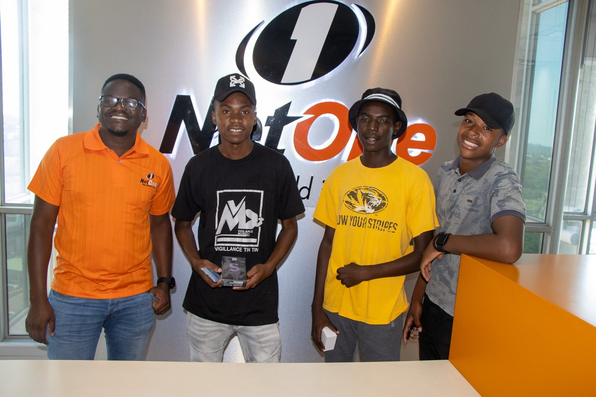 NetOneCellular's tweet photo. V11s - Samsung S22 November winner in photos. Congratulations, we canโt wait to see who wins the December smartphone same model on the TikTok Competition coming up. #FollowNetOneAndWin https://t.co/PYWzBVNEkp