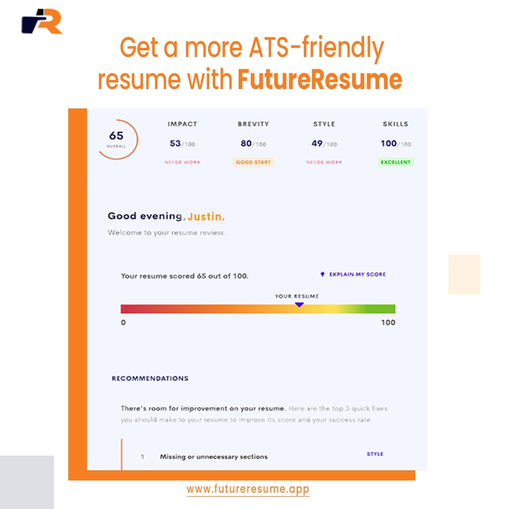 future_resume's tweet photo. Hundreds of resumes pour in for every job opening, hence an ATS — a computer program, mostly does the initial job of sorting.

To ensure that your resume doesn’t slip away through the cracks, all our resume templates now come ATS-optimized. 

Take our builder for a spin now. 🎊 https://t.co/Rn5EfRdcRB