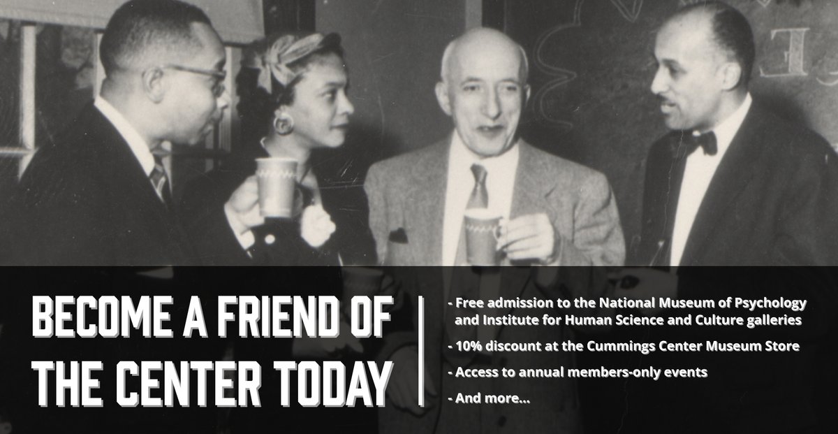 CCHPsych's tweet photo. Introducing our new Friends of the Center membership program! 
Support the Cummings Center and @IHSCulture through an annual membership, with benefits like free admission, merch discounts, and members-only event access! Learn more: https://t.co/C5cFPaICH9 #HistPsych #Psychology https://t.co/Mpb4KK3ms5