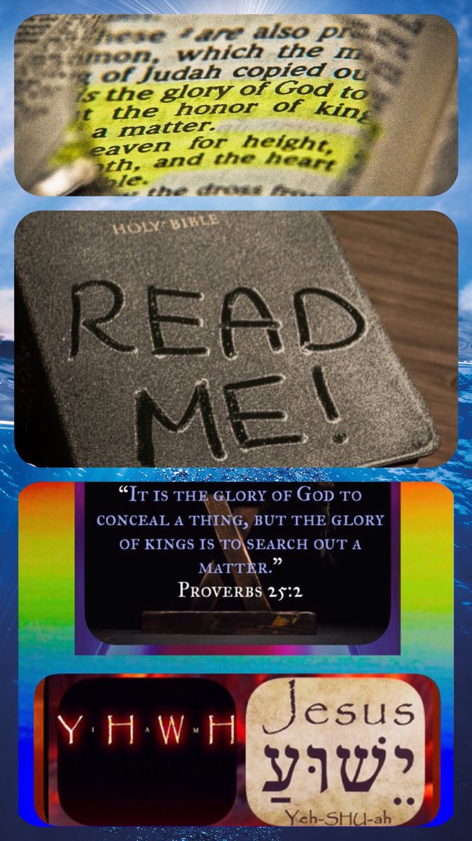 bbbthatsright's tweet photo. Names… They Mean Things (Part Two):
https://t.co/T9v3u6twfL
#YHWH #Yeshua #Yahweh #Jesus #NamesTheyMeanThingsPartOne #Proverbs25v2 #Matthew13v16 #1Corinthians2v9 #Mystery #Love #Bible #Torah #Revealed #GodIsLove https://t.co/sAEVmid4CM