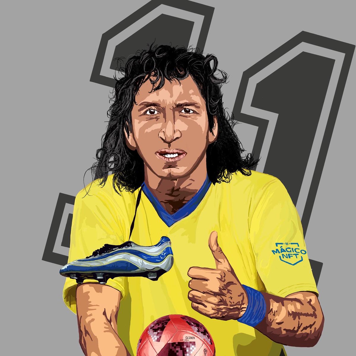 SoccerLegends22's tweet photo. La trayectoria del Mágico González traída al #Metaverso por medio de los #NFTs ⚽️🎩

¿Ya tenés el tuyo? Andá a https://t.co/BSPqgMJ8z1 para obtenerlo y ser una #Leyenda. 🔥

#nftcommunity #nftart #nftlatino #soccer https://t.co/E4DI11ljvi